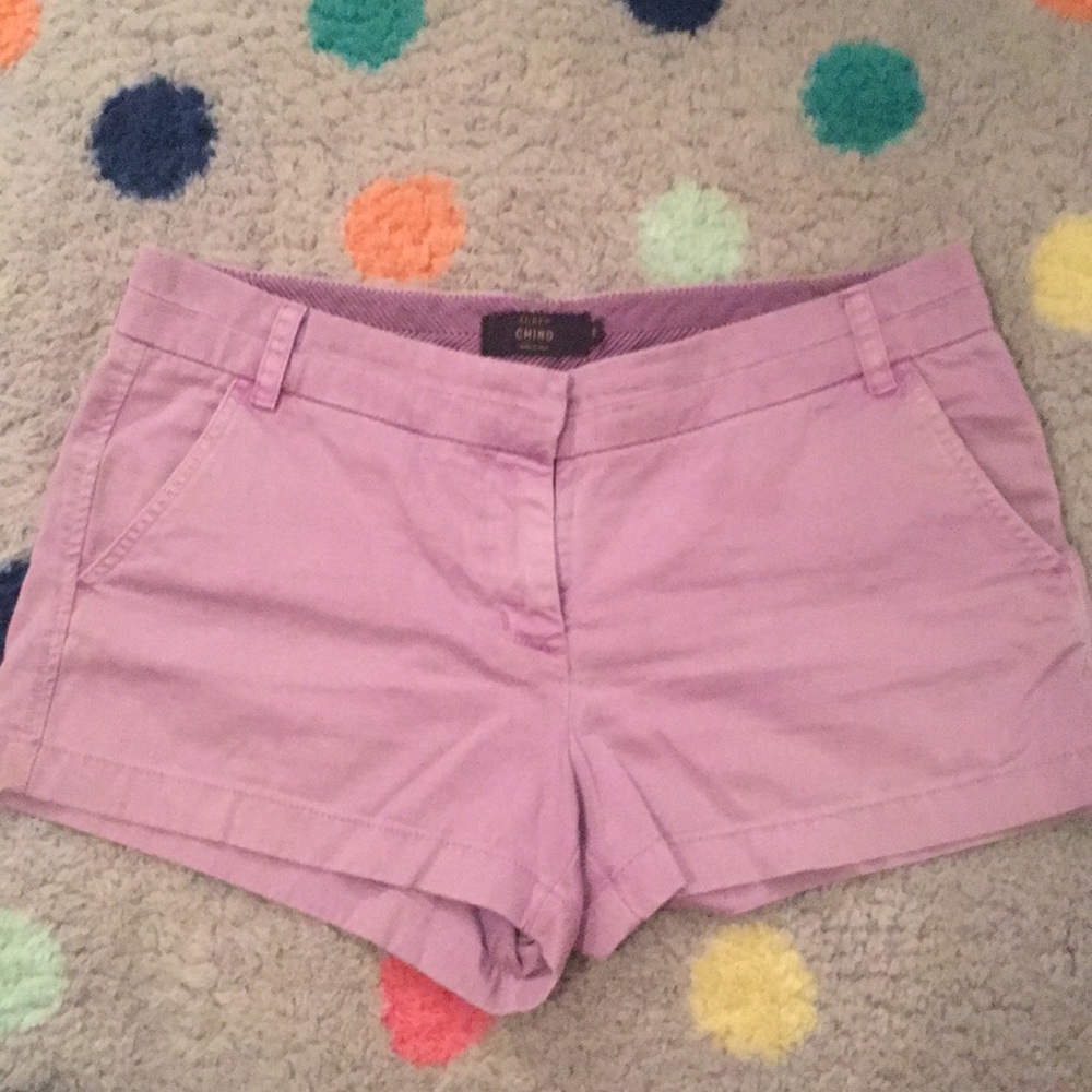 J. Crew light Purple Chino Shorts size 10
